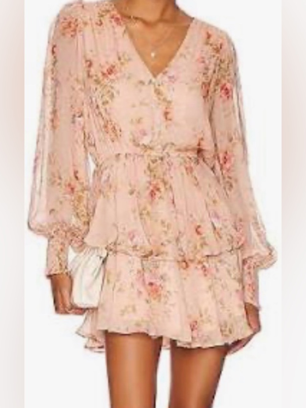 Yumi Kim Floral Tiered dress - Blush Pink medium